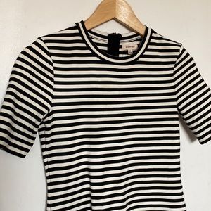 Sunday Best Black & White Stripe dress size 6